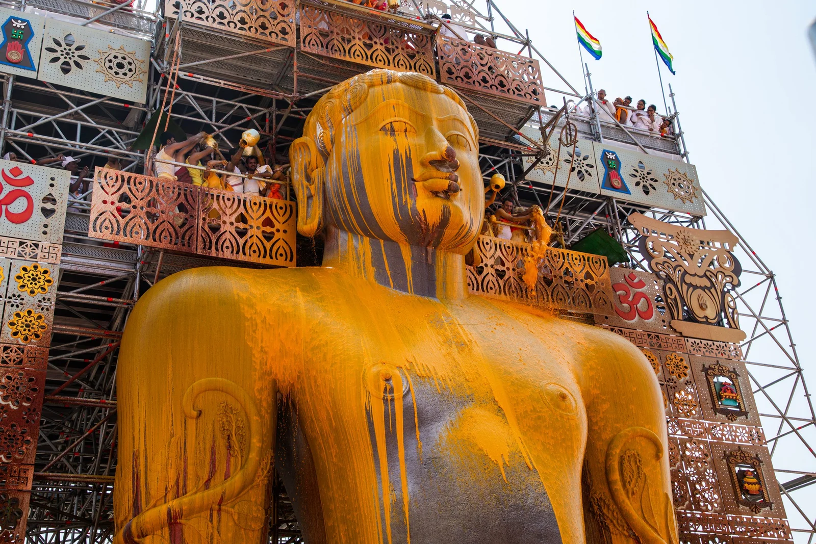 Mahamastakabhisheka ceremony at Shravanabelagola